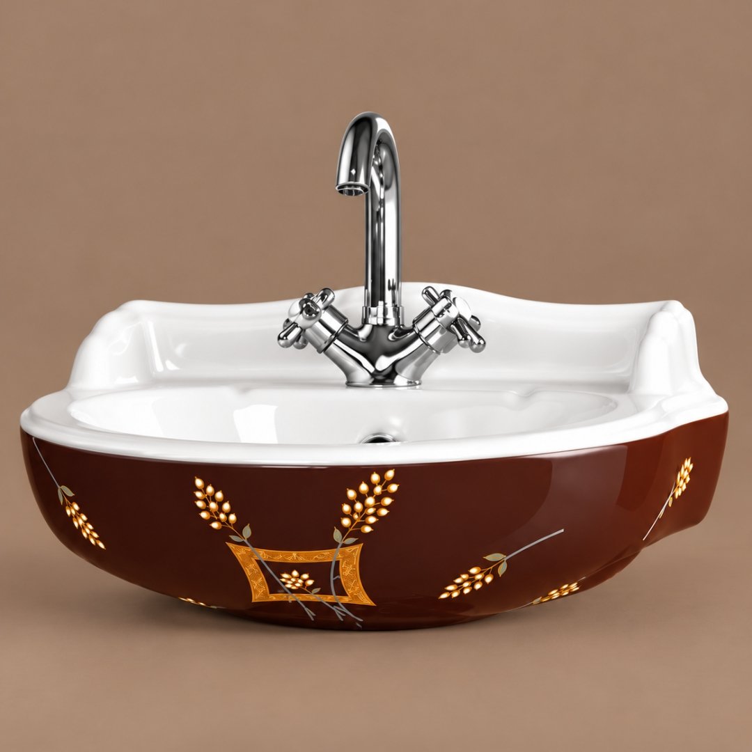 Sonet SR - 2041, washbasin with pedestal (view 4)